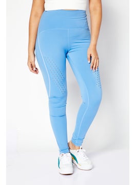 Buy Women Sportswear Fit Training Leggings, Blue in UAE