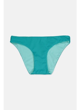 اشتري Women Plain High Leg Bikini Bottom, Turquoise في السعودية