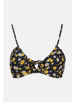 اشتري Women Floral Padded Underwire Bikini Top, Navy Combo في السعودية