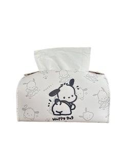 Buy Pochacco Pu Leather Tissue Box Cover, Tissue Box Holder for Living Room, Office Desk Tissue Box Cover for Car in UAE