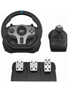 Buy 2023 Racing Wheel Steering Wheel Driving Wheel 270°/ 900° PS4 Steering Wheel Dual-Motor Feedback Driving with Pedals and Shifter game racing wheel for PS4 PC Xbox One Xbox Series S/X Nintendo Switch in UAE