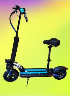 Buy Electric Scooter 1000W Motor 48V10Ah Battery 35 to 45Km Range Max Speed 55KmpH 4 Suspension Led Lights & Digital Display  E10 in UAE