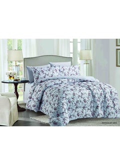 اشتري Best Quality 6 Piece King Size Comforter Set Microfiber Snow White في الامارات