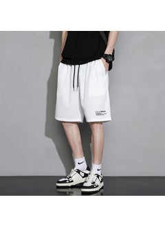 اشتري Summer Ice Silk Quick-Dry Basketball Shorts White في الامارات