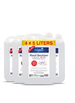 Buy Liquid Hand Sanitizer With 70% IPA 5L Pack of 4 in UAE