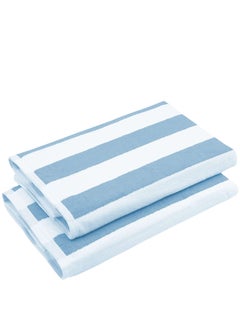Buy Signoola Light Blue Bath Towel 100% Cotton , 70 X 180cm in Egypt