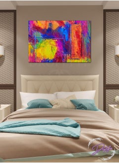 Buy 3D Abstract colorful Painting Decorative Wall Art Wall Decor Card Board MDF Home Decor  For Drawing Room, Living Room, Bedroom, Kitchen or Office  60CM x 40CM in Saudi Arabia