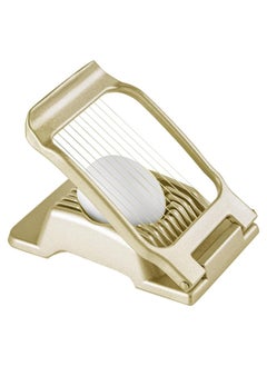 Buy Egg Slicer, Egg Slicer for Hard Boiled Eggs, Stainless Steel Wire Egg Slicer, Heavy Duty Aluminium Egg Cutter Dishwasher Safe for Egg Strawberry Soft Fruit, Gold in Saudi Arabia