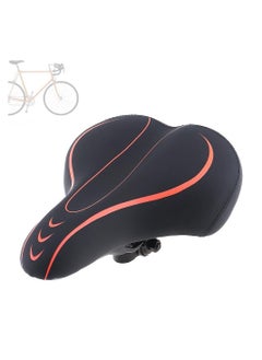 اشتري Bike Seat - Comfortable Wide Bicycle Saddle Memory Foam, Waterproof Bike Saddle with Dual Shock Absorbing Balls Fit for Outdoor or Indoor Bikes, Bicycle Seat for Men and Women في السعودية