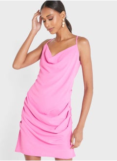 اشتري Strappy Cowl Neck Ruched Dress في السعودية