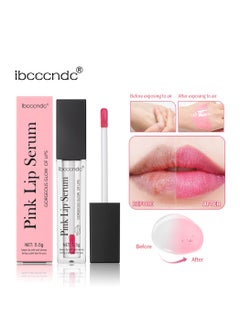 Buy Pink Lip Serum Lip Gloss Oil for Plumper and Moisturizer Serum Hydrating Lip Serum for Dry Peeling and Dark Lips Color Changing Lip Oil for Lips and Cheeks Gorgeous Glow of Lips 5.5g in UAE