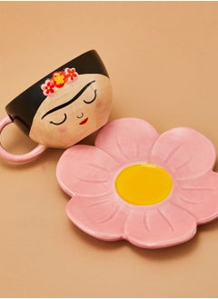 Buy Frida Cup And Flower Saucer Set in UAE