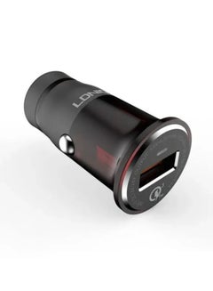 Buy C304Q High Quality Journey Series Car Charger 18W With Lightning USB Cable - Black Grey in Egypt