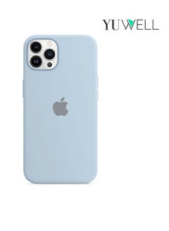 Buy iPhone 14 Pro Silicone Protective Case For iPhone 14 Pro 6.1inch Soft Liquid Gel Rubber Cover Shockproof Thin Cover Compatible For iPhone 14 Pro Aqua in UAE