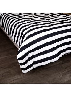 اشتري Malta 2-Pieces Stripe Printed Cotton Twin Comforter Set 220 x 160 cm في الامارات