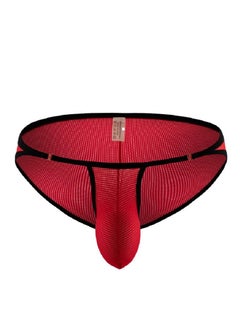 Buy Men's Low Waist Underwear Briefs Red in Saudi Arabia