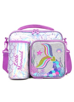 Buy Bottle/Lunch Bag Mermaid Chrome - Purple in UAE