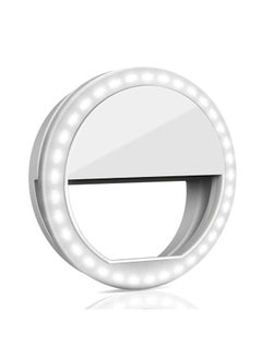 Buy Selfie Ring Light, QIAYA Portable Clip Selfie Light with 36 LED for Smart Phone Photography, Camera Video in UAE