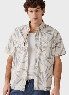 Buy Tropical Button Down Poolside Shirt in UAE