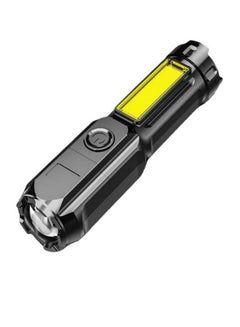 Buy LED Rechargeable Flashlight Mini Handheld Zoomable Flashlight High Lumen Camping Light with 3 Light Modes for Emergency and Home Use in Saudi Arabia