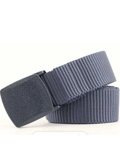 Buy Canvas belt from Cairo Way - a design suitable for work and going out for a practical and elegant gray look in Egypt