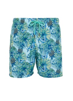 Buy Blue Standard Size Pineapple Printed Marine Shorts TMNSS24DS00018 in Egypt