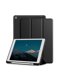 Buy Smart Case with Pencil Holder for iPad 10.2 Inch Generation 2021/2020 / 2019, Black in UAE