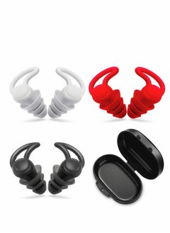 اشتري Ear Plugs for Sleeping Noise Reduction, 3 Pairs Silicone Sleep Earplugs Reusable Hearing Protection Sound Blocking Earplugs for Sleep Snoring Swimming Musician Construction في الامارات