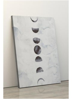 Buy Moon Phases Wall Art Minimalist Moon Art Black and White 60x40 in Egypt