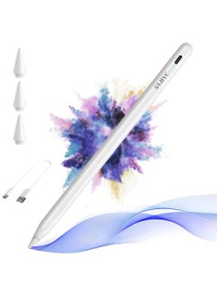 Buy Stylus Pen for iPad with Palm Rejection, Active Pencil Compatible with (2018-2022) Apple iPad Pro 11/12.9 inch, iPad 10th/9th/8th/7th/6th Gen, iPad Air 5th/4th/3rd Gen, iPad Mini 6th/5th Gen in Saudi Arabia