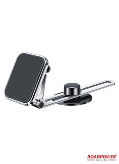 Buy Phone Holder Car Mount Stand 360 Rotation Foldable Magnetic Dashboard Universal in UAE