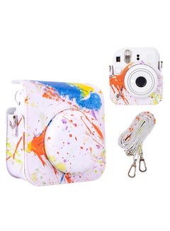 اشتري Colorful Camera Case for Fujifilm Instax Mini 12 Instant Camera, PU Leather Protective Case for Polaroid Camera Instax Mini 12 Carry Bag في السعودية