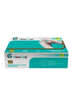 اشتري 100 قفاز فينيل للاستخدام مرة واحدة بدون بودرة، كبير جدًا، من ماركة Kleen Grip في الامارات