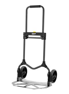 Buy Geepas Hand Truck- GMH59466/ 90 kg Load Capacity, Multi-Purpose, Foldable, 485x285 mm Plate Size, 7" Wheels/ Durable and Sturdy Steel Construction, Perfect for Lifting Things, Moving Heavy Objects in UAE