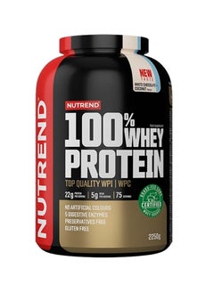 اشتري Whey protein 2250g 100% white chocolate & coconut Nutrend في الامارات