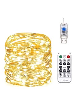 Buy Tycom LED Copper Wire String Lights with Remote Control - Outdoor Festival Decoration Lantern - USB Plug in Copper Wired Lights for Decoration,30 Meter Long 300 Lights Warm White. in UAE