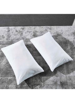 Buy Ballina 2-Piece Solid Cotton Pillow Cover Set 75 x 50 cm in UAE