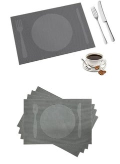 Buy 6 Pieces Kitchen Dining Tablecloths 30*45cm - Grey in Egypt