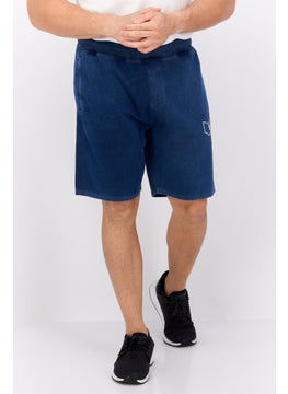 اشتري Men Brand Logo Basic Short, Indigo في السعودية