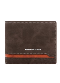 Buy Business Men's Wallet Short Wallet Card Holder Document Bag 12*9.5*2.5cm in Saudi Arabia