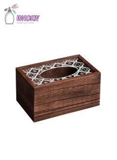 Buy Wooden Tissue Box, Can Be Used In Bathroom, Family Living Room, Bedroom, Kitchen, Car in Saudi Arabia