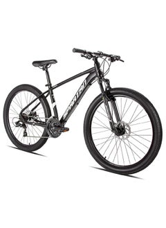 Buy Spartan Calibre Hardtail Mountain Bicycle| Lightweight alloy frame & rims | Gear | Disc brakes | Front Suspension Bike and Shimano Shifters | Black | Size 27.5 Inches in UAE