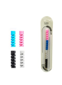 Buy Computer and mobile phone cable protection cover (4 in 1) silicone in Egypt