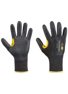 Buy Honeywell 22 7513B CoreShield A2 B Coated Cut Resistant Safety Glove 13 Gauge HPPE Black Liner Black Nitrile Coating in UAE