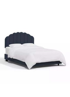 Buy Supreme Comfort: Swedish Wood King Bed - Opulent Navy Tranquility (160x200x140) by Alhome in Saudi Arabia