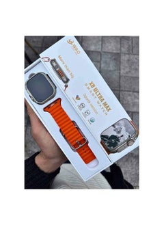 Buy Watch x8 ultra max on hd display orange with gold edition. Screen size x8 ultra 4mm9 for receiving calls. orange in Egypt