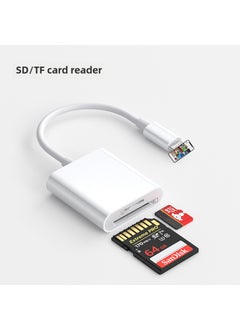 Buy High-Speed SD to Type-C Card Reader for Smartphones Lightn interface [read TF/SD card]] in Saudi Arabia