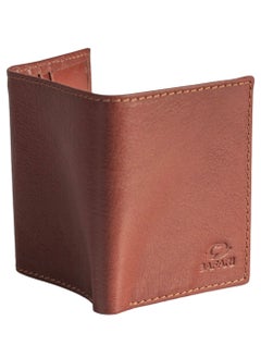 Buy Top Leather (SA 114) Trifold Wallet for Men - Ultra Strong Stitching - Handcrafted egyptian Leather - Extra Capacity Trifold Wallet - Thin and Sophisticated Tri-Fold Design . in Egypt