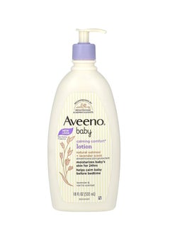 Buy Aveeno Baby Calming Comfort Lotion Lavender & Vanilla 18 fl oz (532 ml) in Saudi Arabia