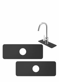 Buy Kitchen Sink Splash Guard, Silicone Faucet Mat Sink Water Splash Guard, Faucet Splash Catcher, Silicone Deflector Under The Faucet, Keep Kitchen and Bathroom Sinks Dry, Grey in UAE